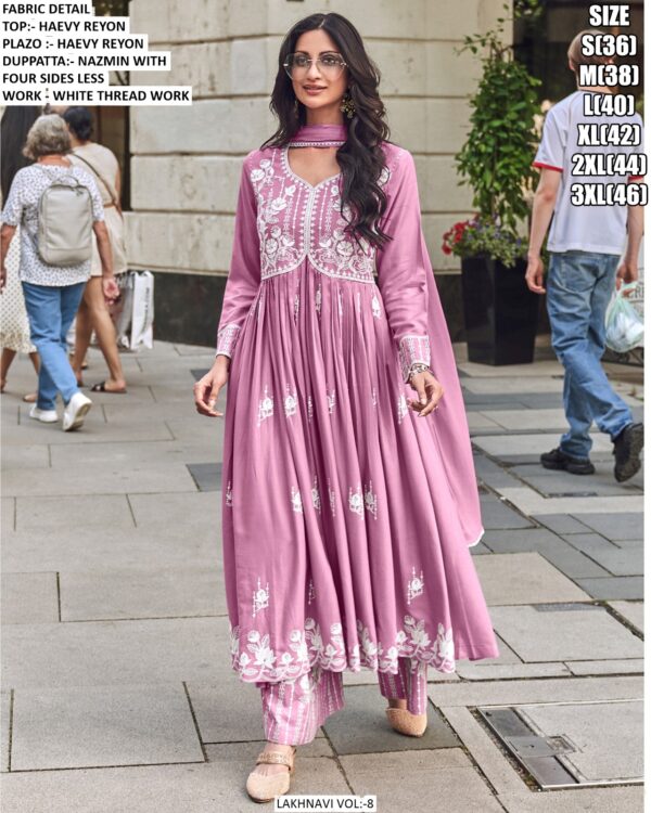 Fashionable Worked Heavy Rayon Readymade Salwar Kameez Collection