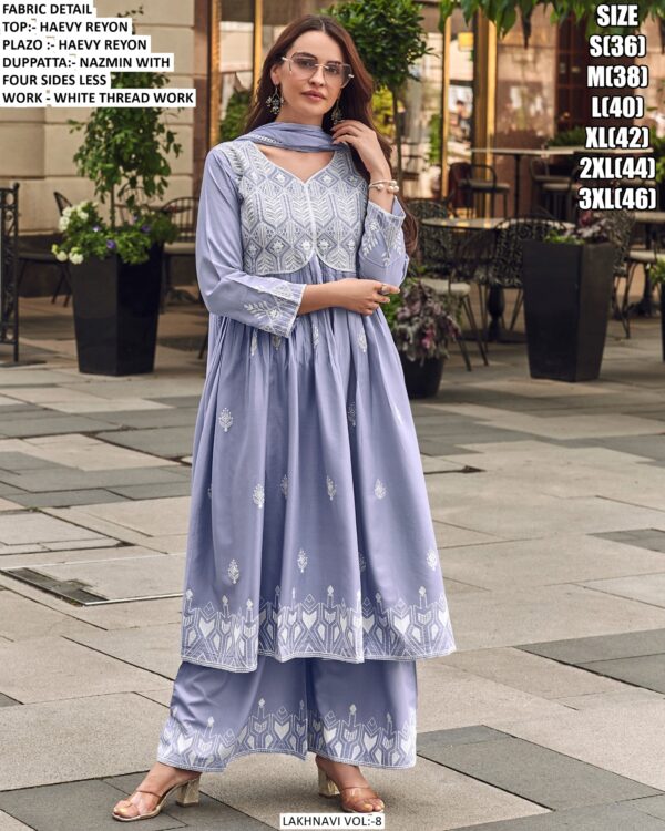 Fashionable Worked Heavy Rayon Readymade Salwar Kameez Collection