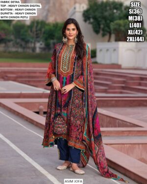 Your Choice Heavy Chinon Digital Printed Readymade Pakistani Salwar Suits
