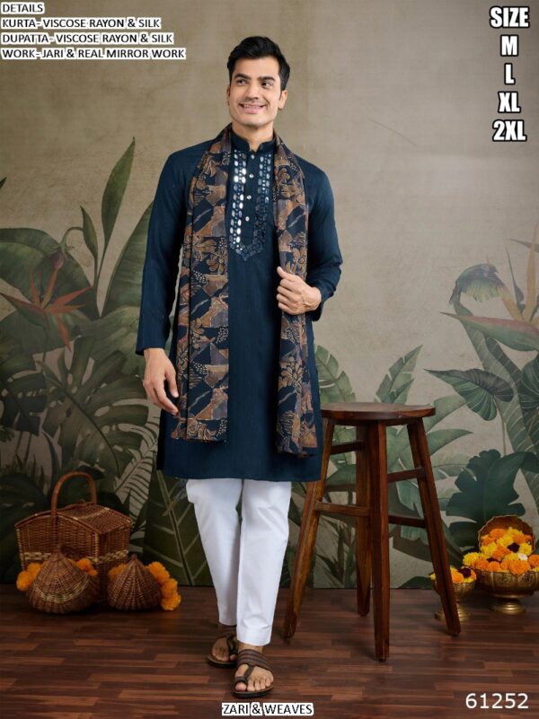 Latest Festival Wear Real Mirror Work Kurta With Dupatta Collection 2025