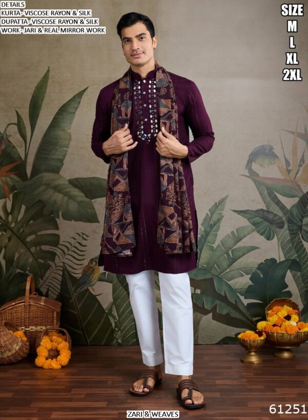 Latest Festival Wear Real Mirror Work Kurta With Dupatta Collection 2025