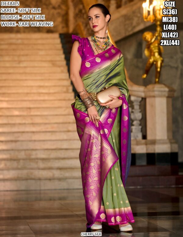 Enrich Your Wardrobe With Our Latest Collection Of Soft Silk Weaving Sarees