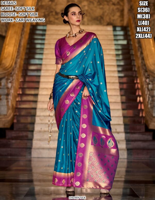 Enrich Your Wardrobe With Our Latest Collection Of Soft Silk Weaving Sarees