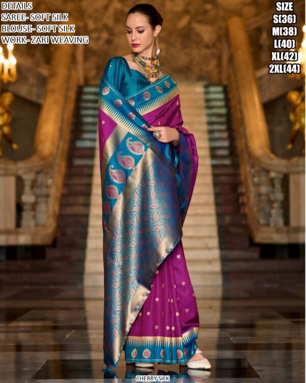 Enrich Your Wardrobe With Our Latest Collection Of Soft Silk Weaving Sarees