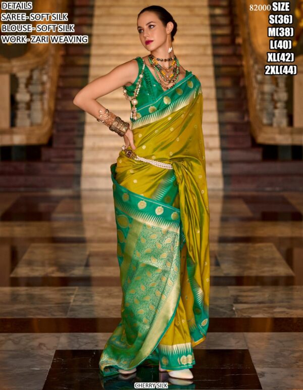 Enrich Your Wardrobe With Our Latest Collection Of Soft Silk Weaving Sarees