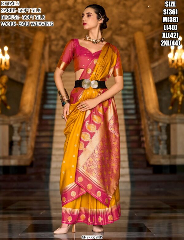 Enrich Your Wardrobe With Our Latest Collection Of Soft Silk Weaving Sarees