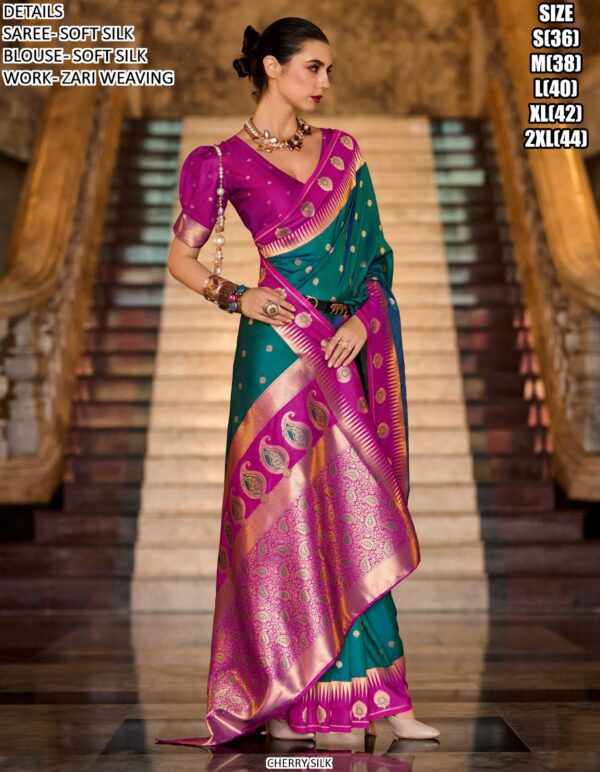 Enrich Your Wardrobe With Our Latest Collection Of Soft Silk Weaving Sarees