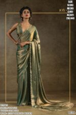 Satin Silk Luxurious Partywear One Minute Saree With Un-Stitched Blouse