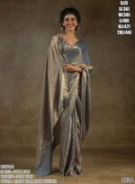 Satin Silk Luxurious Partywear One Minute Saree With Un-Stitched Blouse