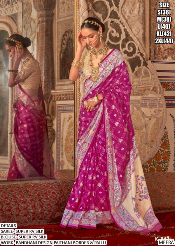 Enhance Your Festive And Wedding Wardrobe With The Super P.V Silk Patola Sarees