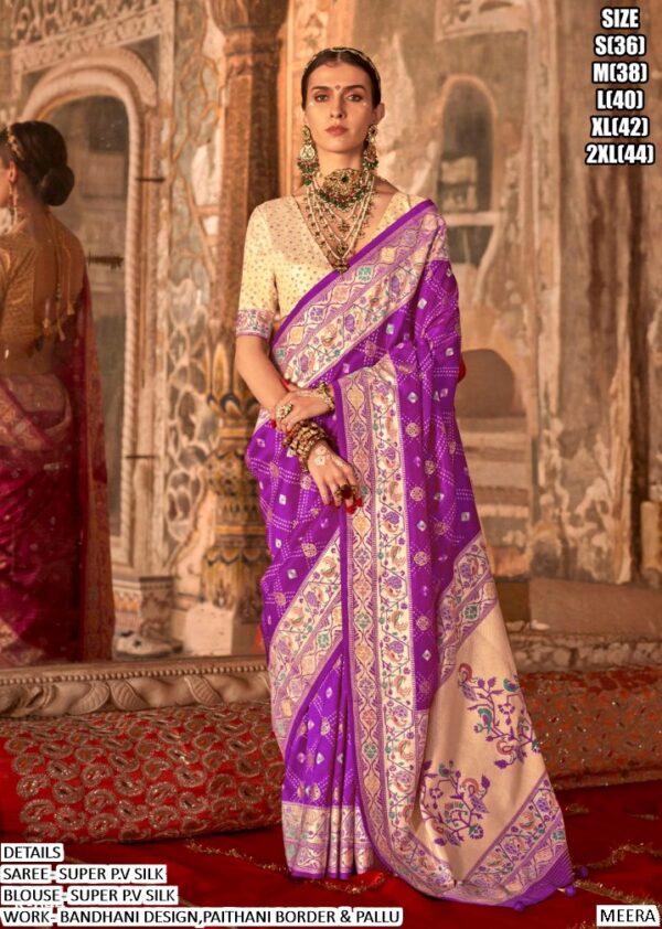 Enhance Your Festive And Wedding Wardrobe With The Super P.V Silk Patola Sarees