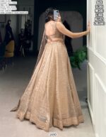 Golden Glamour! Mesmerizing Gold Crush Sequins Thread Worked Lehenga Choli