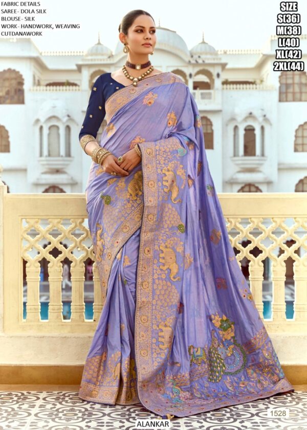 Drape Yourself In The Resplendent Charm Of The Ethnicrang's Latest Designer Dola Silk Sarees