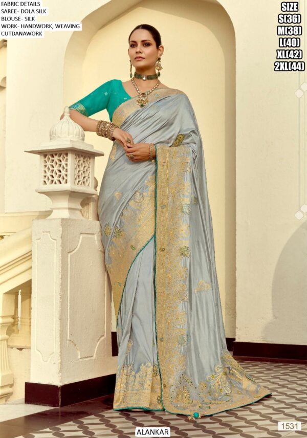 Drape Yourself In The Resplendent Charm Of The Ethnicrang's Latest Designer Dola Silk Sarees