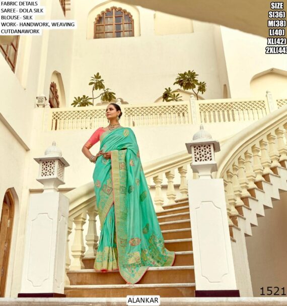Drape Yourself In The Resplendent Charm Of The Ethnicrang's Latest Designer Dola Silk Sarees
