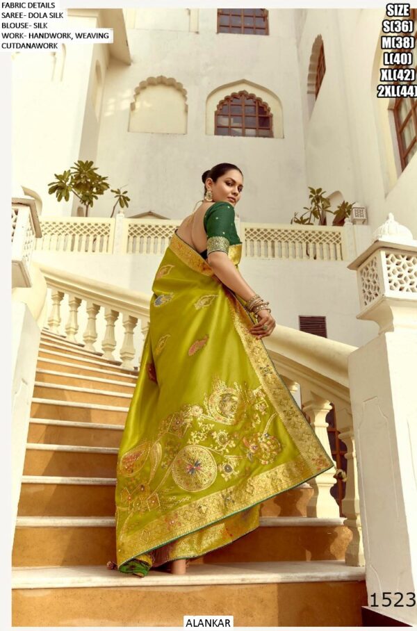 Drape Yourself In The Resplendent Charm Of The Ethnicrang's Latest Designer Dola Silk Sarees