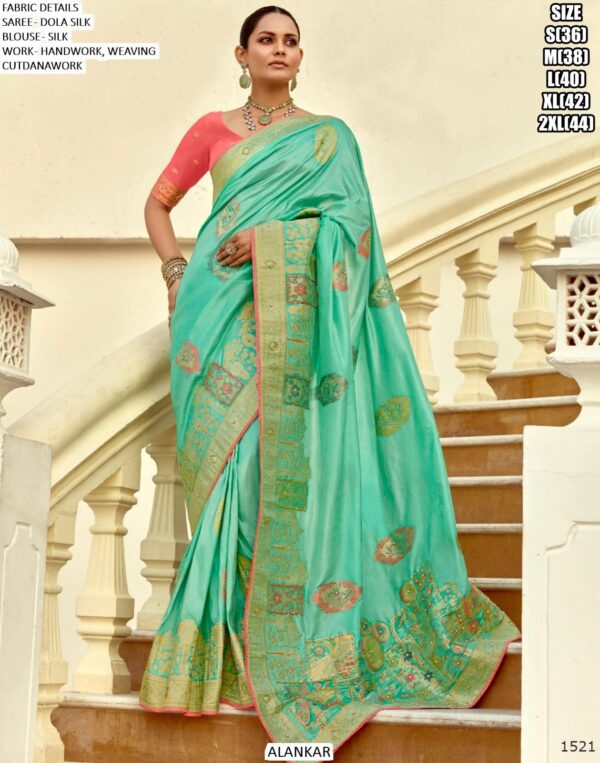 Drape Yourself In The Resplendent Charm Of The Ethnicrang's Latest Designer Dola Silk Sarees