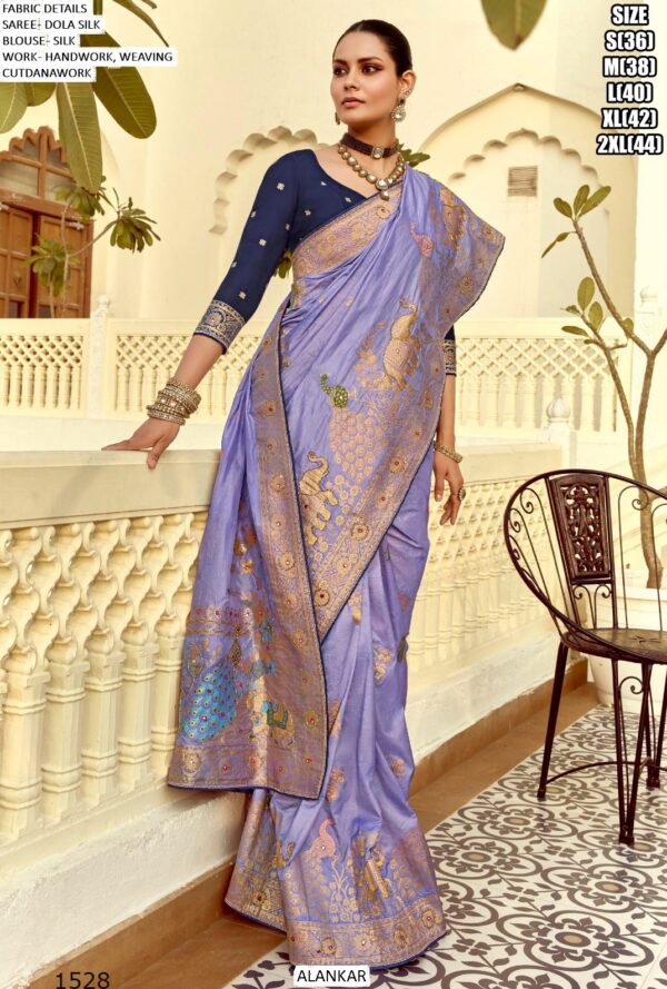 Drape Yourself In The Resplendent Charm Of The Ethnicrang's Latest Designer Dola Silk Sarees