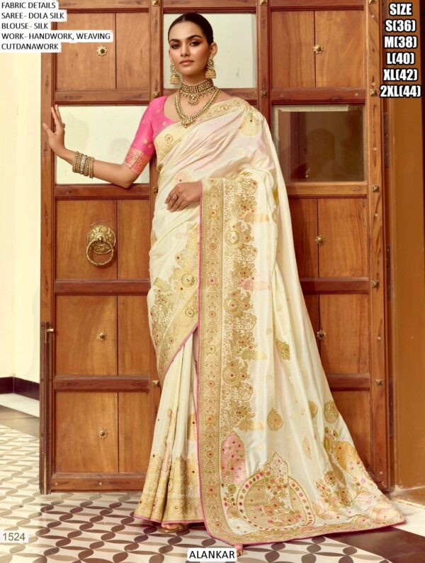 Drape Yourself In The Resplendent Charm Of The Ethnicrang's Latest Designer Dola Silk Sarees