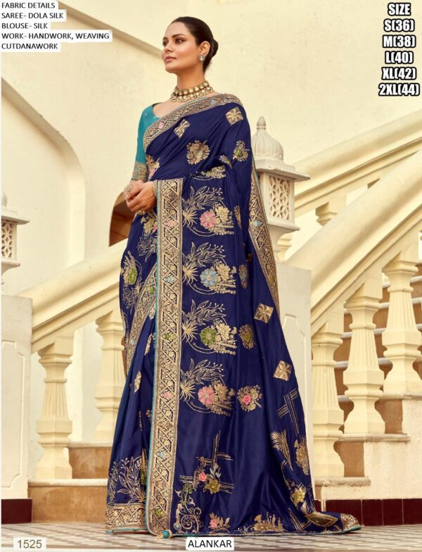 Drape Yourself In The Resplendent Charm Of The Ethnicrang's Latest Designer Dola Silk Sarees