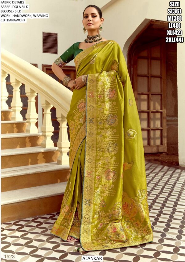 Drape Yourself In The Resplendent Charm Of The Ethnicrang's Latest Designer Dola Silk Sarees