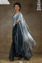 Ready To Wear Satin Silk Lovely Coloured Plain Party Sarees Online Now!