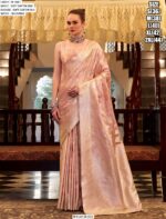 Shella Silver Wholesale Soft Satin Silk Wedding Wear Un-Stitched Saree Collection