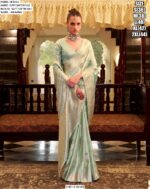 Shella Silver Wholesale Soft Satin Silk Wedding Wear Un-Stitched Saree Collection