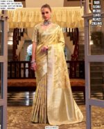 Shella Silver Wholesale Soft Satin Silk Wedding Wear Un-Stitched Saree Collection