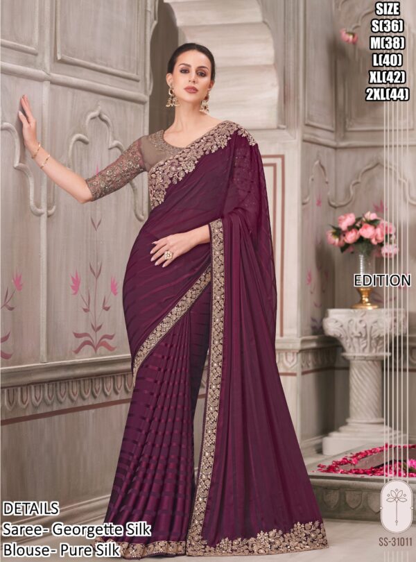 Dazzle And Sizzle Any Party That You're Invited To With Our Beautiful Designer Partywear Sarees
