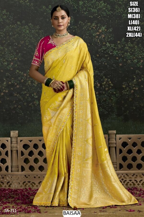 Introducing Our Stunning Designer Dola Silk Sarees, A Must-Have Addition To Your Wedding Collection