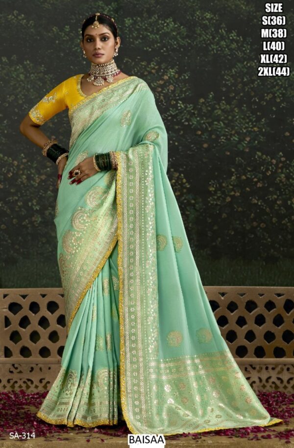 Introducing Our Stunning Designer Dola Silk Sarees, A Must-Have Addition To Your Wedding Collection