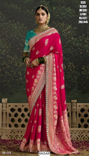 Introducing Our Stunning Designer Dola Silk Sarees, A Must-Have Addition To Your Wedding Collection