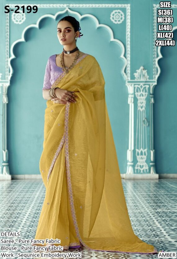Wonderful Women's Collection For New Wedding Saree With Un-Stitched Blouse