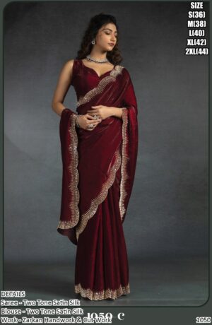Look Ravishing In This Amazing Party Wear Designer Readymade Sarees