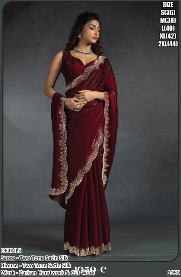 Look Ravishing In This Amazing Party Wear Designer Readymade Sarees