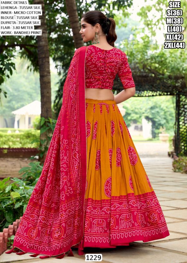 Step Into Festive Celebrations With This Enchanting Bandhej Printed Lehenga Cholis