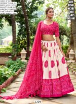 Step Into Festive Celebrations With This Enchanting Bandhej Printed Lehenga Cholis