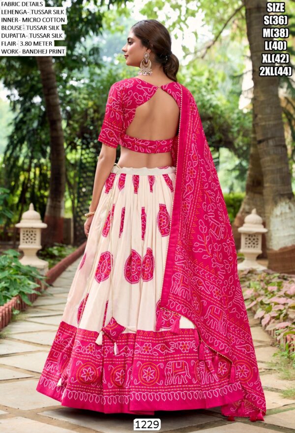 Step Into Festive Celebrations With This Enchanting Bandhej Printed Lehenga Cholis