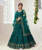 Elegant Butterfly Net Stone And Embroidered Wedding Bridal Lehenga Choli