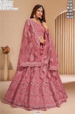 Elegant Butterfly Net Stone And Embroidered Wedding Bridal Lehenga Choli