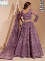 Elegant Butterfly Net Stone And Embroidered Wedding Bridal Lehenga Choli