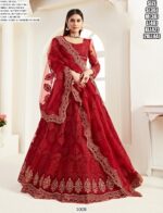 Elegant Butterfly Net Stone And Embroidered Wedding Bridal Lehenga Choli