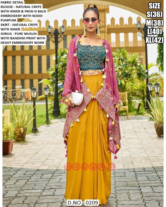 Turn Heads This Festive Season With Our Exclusive Designer Indo-Western Outfits