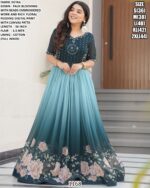 Digital Printed Flower Designer Faux Blooming Gowns – Available In Two Colours!