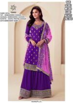 Shine Bright In Parties As You Wear This Designer Chinon Salwar Kameez Suits