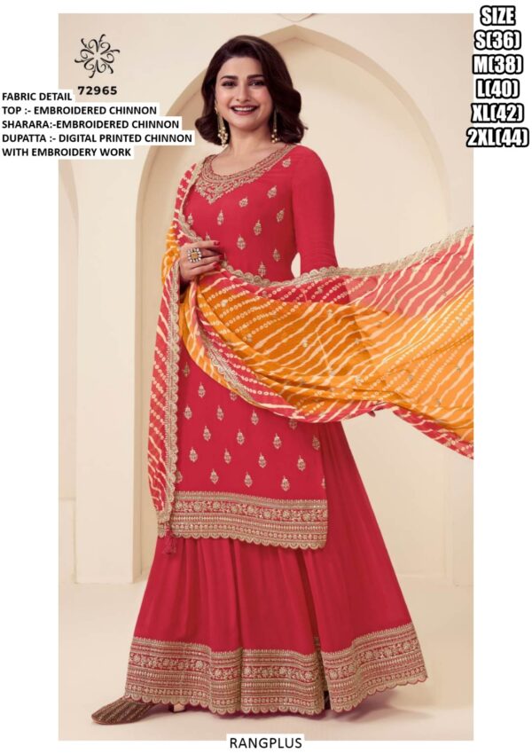Shine Bright In Parties As You Wear This Designer Chinon Salwar Kameez Suits