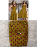 New Arrival : Floral Printed Readymade Gown Collection In Cotton