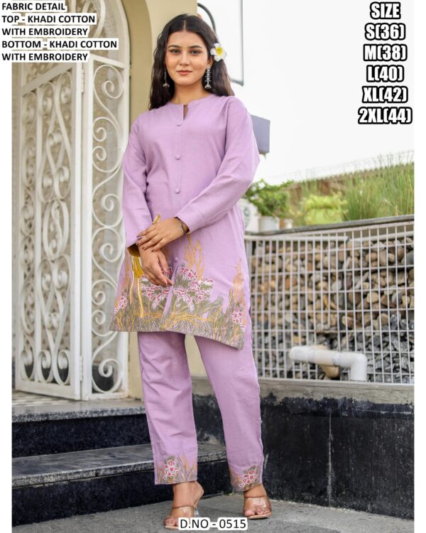 Get Ethnic Embroidered Kurta-Pant Co-ord Sets Made From Premium Khadi Cotton