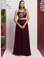 Turn Heads With This Stylish Khatli Worked Women's Blouse Plazo Set - A Chic Co-ord Sets